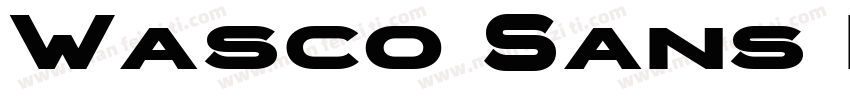 Wasco Sans Bold字体转换